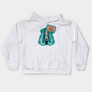 Anti Fascist Miku Kids Hoodie